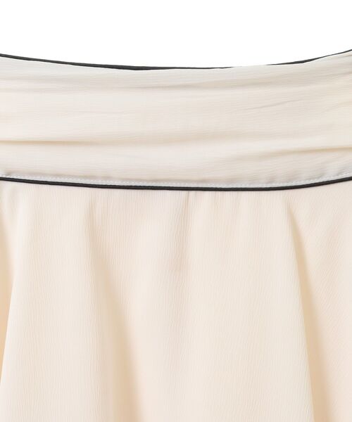 earth music&ecology（アースミュージックアンドエコロジー）の「サイドリボンティアードスカート（スカート・レディース・ブラック/ライトグレー/アイボリー・FREE）」の9枚目の写真