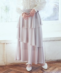 earth music&ecology | サイドリボンティアードスカート(スカート)