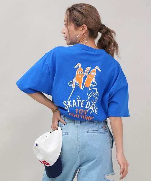 TOY MACHINE(トイ マシーン)の「【ユニセックス】TOY MACHINE/トイマシーン オーバーサイズ/バックプリントTシャツ MTMSFST15(Tシャツ/カットソー・レディース・ブラック/ロイヤルブルー/ホワイト・M/L)」の3枚目の写真