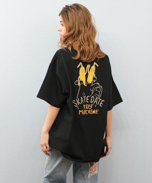 TOY MACHINE(トイ マシーン)の「【ユニセックス】TOY MACHINE/トイマシーン オーバーサイズ/バックプリントTシャツ MTMSFST15(Tシャツ/カットソー・レディース・ブラック/ロイヤルブルー/ホワイト・M/L)」の2枚目の写真