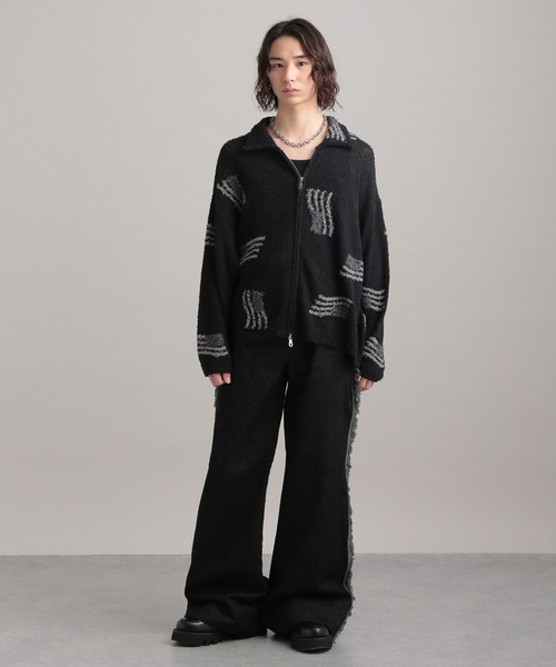 TASTE by Knit(テイストバイニット)の「【TASTE by Knit】Frag Light blouson(ブルゾン・メンズ・ブラック/ベージュ・S/M)」の3枚目の写真