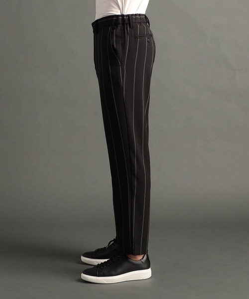 MONSIEUR NICOLE(ムッシュニコル)の「ピンストライプ ワイドトラックパンツ(その他パンツ・メンズ・グレー/ブラック・MEDIUM/LARGE)」の12枚目の写真