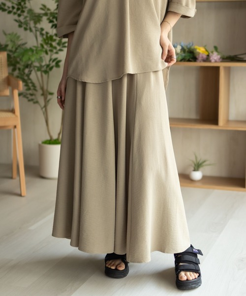 NAVY（ネイビー）の「nAvy SARARI ウェーブフレアスカート（スカート・レディース・ブラック/ブルー/ベージュ/ブラウン・M/L）」の10枚目の写真