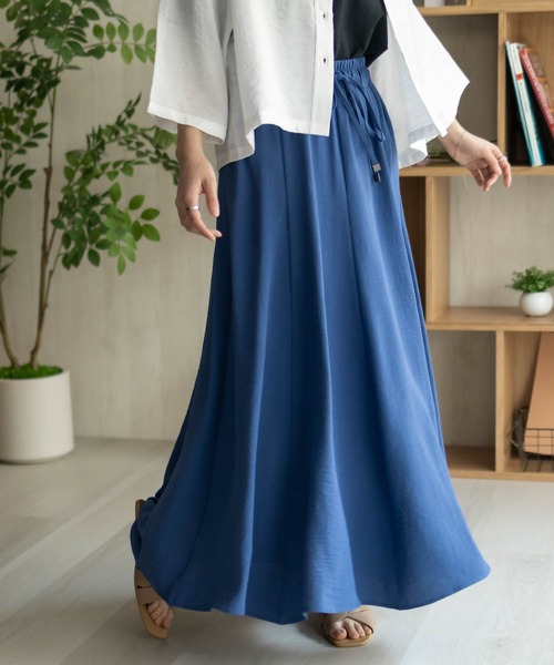 NAVY（ネイビー）の「nAvy SARARI ウェーブフレアスカート（スカート・レディース・ブラック/ブルー/ベージュ/ブラウン・M/L）」の17枚目の写真