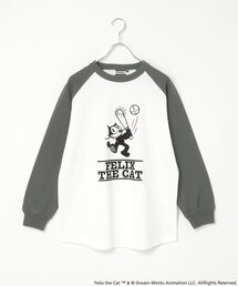 "Felix the cat" フィリックス・ザ・キャット / ラグランフロッキーロンT