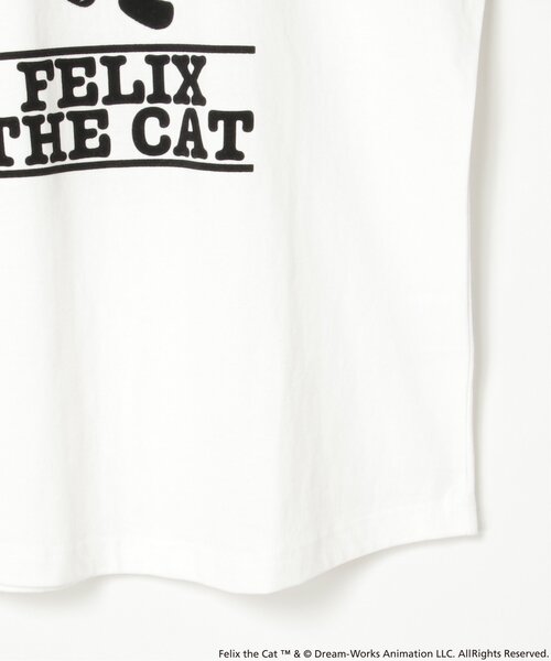 VENCEEXCHANGE（ヴァンスエクスチェンジ）の「"Felix the cat" フィリックス・ザ・キャット / ラグランフロッキーロンT（Tシャツ/カットソー・メンズ・オフホワイト/その他1/チャコール・LL/M/L）」の8枚目の写真