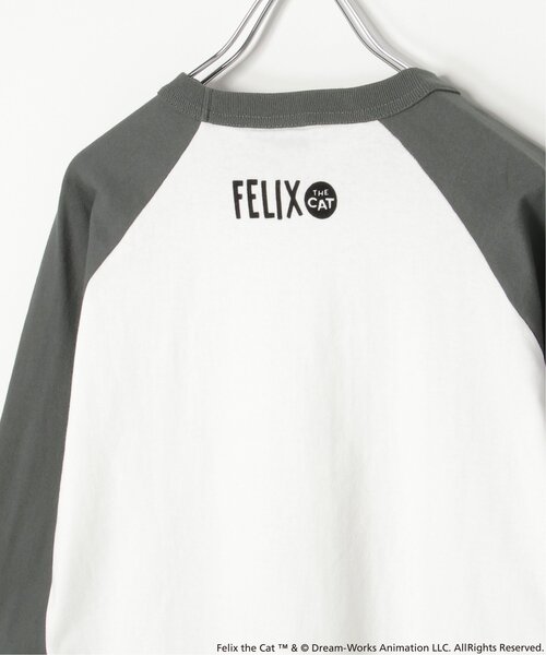 VENCEEXCHANGE（ヴァンスエクスチェンジ）の「"Felix the cat" フィリックス・ザ・キャット / ラグランフロッキーロンT（Tシャツ/カットソー・メンズ・オフホワイト/その他1/チャコール・LL/M/L）」の10枚目の写真