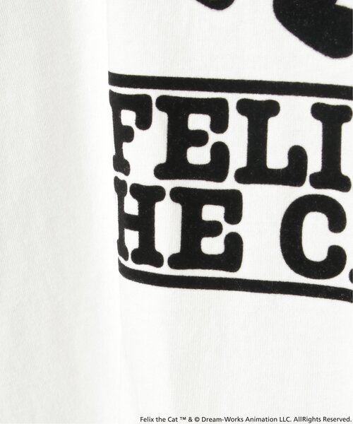 VENCEEXCHANGE（ヴァンスエクスチェンジ）の「"Felix the cat" フィリックス・ザ・キャット / ラグランフロッキーロンT（Tシャツ/カットソー・メンズ・オフホワイト/その他1/チャコール・LL/M/L）」の12枚目の写真
