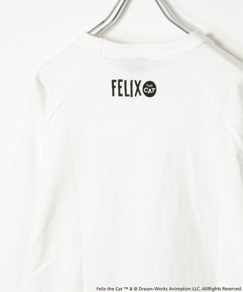 VENCEEXCHANGE（ヴァンスエクスチェンジ）の「"Felix the cat" フィリックス・ザ・キャット / ラグランフロッキーロンT（Tシャツ/カットソー・メンズ・オフホワイト/その他1/チャコール・LL/M/L）」の13枚目の写真