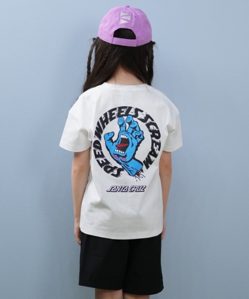 SANTACRUZ/サンタクルーズ SCREAM STRIP S/S T キッズ Tシャツ
