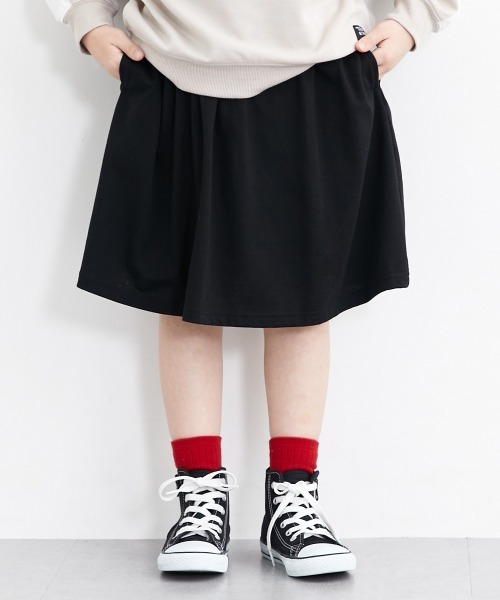 QUNTSTYLE(キュントスタイル)の「カットソーパンツインスカート(スカート・キッズ・ブラック/ブラック系その他・140/130/120/110/100/160/150)」の2枚目の写真