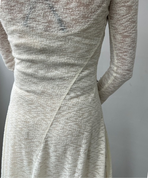 インナー付き シアーニットロングワンピース Fano Studios インナー付き シアーニットロングワンピース FC25L016【Fano