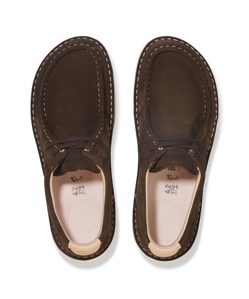BIRKENSTOCK（ビルケンシュトック）の「Pasadena / パサデナ スエードレザー Mocca 【レギュラー幅】 UNISEX（モカシン/デッキシューズ・メンズ・モカ・42(27cm)/39.0/25㎝/40(26)/41(26.5cm)/43(28cm)/44(28.5cm)）」の6枚目の写真