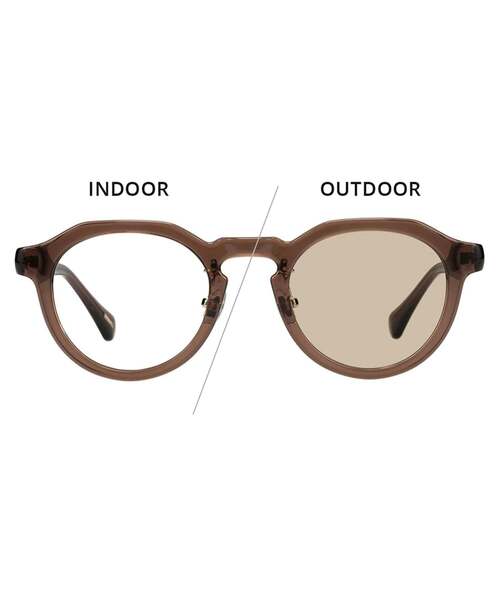 UNITED ARROWS(ユナイテッドアローズ)の「【WEB限定】ボストン型 サングラス|調光サングラス|レンズの色が変わる|クラウンパント|黒縁|UVカット|紫外線対策|ユナイテッドアローズ|Zoff|UNITED ARROWS(サングラス・レディース・ブラック/ブラウン系その他5・FREE)」の14枚目の写真