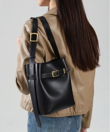 NiiNa | 【 NiiNa / ニーナ 】高品質牛革 ワンハンドル ショルダー バケット レザーバッグ(ショルダーバッグ)