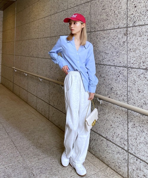 Mela(メラ)の「CURVY SWEAT PANTS(スウェットパンツ・レディース・ダークグレー/ライトグレー/グレー/ブラック・XL/S/M/L)」の22枚目の写真