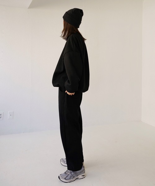 Mela(メラ)の「CURVY SWEAT PANTS(スウェットパンツ・レディース・ダークグレー/ライトグレー/グレー/ブラック・XL/S/M/L)」の10枚目の写真