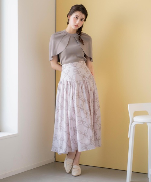 NOELA(ノエラ)の「リボンチェックスカート(スカート・レディース・オフホワイト/サックスブルー/ピンク・S/M)」の22枚目の写真