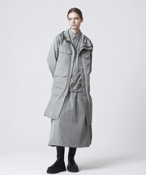 TAION(タイオン)の「【TAION(タイオン)】〈ユニセックス〉ノンダウン ミリタリー フードコート(その他アウター・メンズ・ダークグリーン系/ブラック/ダークオリーブ/オフホワイト/ダークネイビー/その他3・L/S/M/XL/XS)」の4枚目の写真