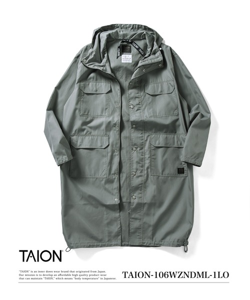 TAION(タイオン)の「【TAION(タイオン)】〈ユニセックス〉ノンダウン ミリタリー フードコート(その他アウター・メンズ・ダークグリーン系/ブラック/ダークオリーブ/オフホワイト/ダークネイビー/その他3・L/S/M/XL/XS)」の22枚目の写真