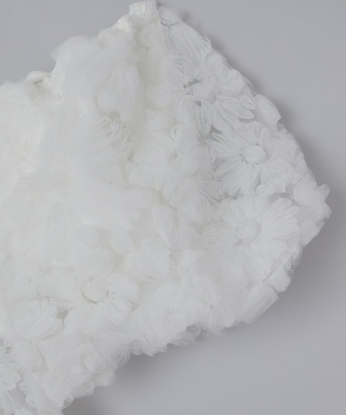 Olu.(オルドット)の「3wayペプラムチュールビスチェ(シャツ/ブラウス・レディース・ピンク系その他/チャコールグレー/ホワイト・FREE)」の7枚目の写真