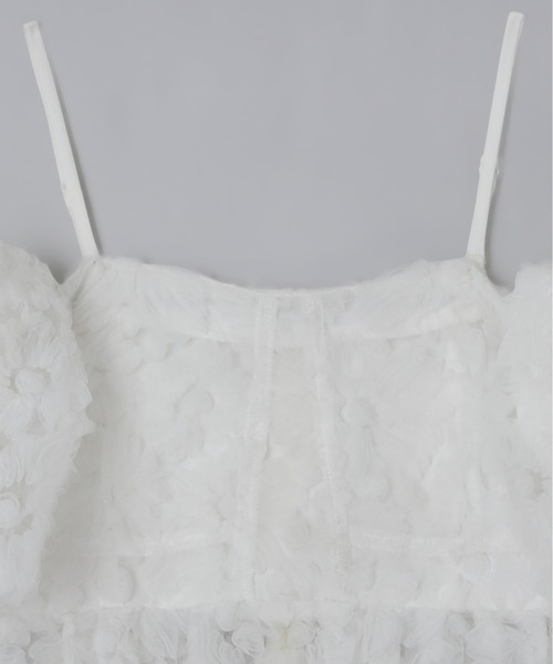 Olu.(オルドット)の「3wayペプラムチュールビスチェ(シャツ/ブラウス・レディース・ピンク系その他/チャコールグレー/ホワイト・FREE)」の12枚目の写真