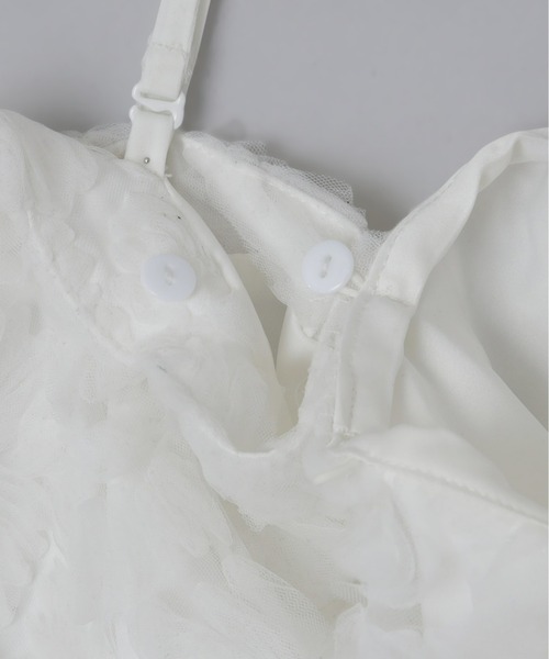 Olu.(オルドット)の「3wayペプラムチュールビスチェ(シャツ/ブラウス・レディース・ピンク系その他/チャコールグレー/ホワイト・FREE)」の13枚目の写真