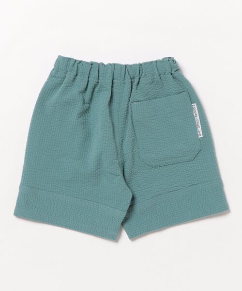 HAKKA BABY（ハッカベビー）の「[ベビー]サッカー地ワイドストレートハーフパンツ（その他パンツ・キッズ・カーキ・L）」の2枚目の写真