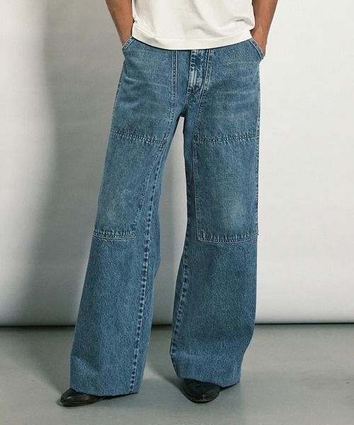 WORK JEAN TROUSERS ASH BLEACH（デニムパンツ）｜TANAKA（タナカ）の