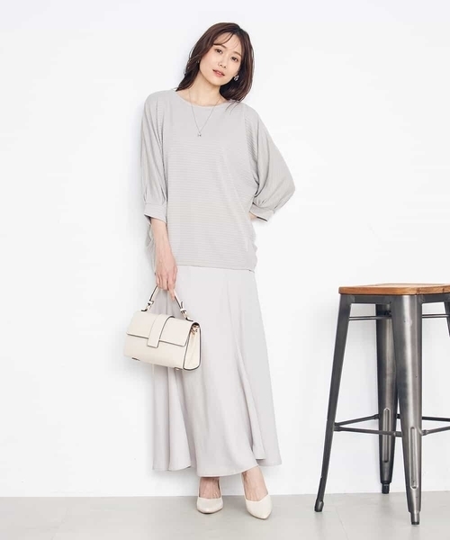 a.v.v(アーヴェヴェ)の「ドルマントップス(Tシャツ/カットソー・レディース・ブラック/グレー系その他・40/38/36/34/42)」の7枚目の写真