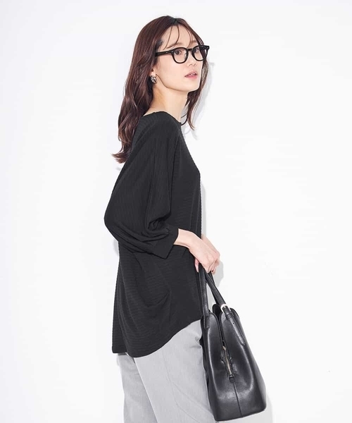 a.v.v(アーヴェヴェ)の「ドルマントップス(Tシャツ/カットソー・レディース・ブラック/グレー系その他・40/38/36/34/42)」の10枚目の写真