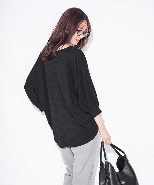 a.v.v(アーヴェヴェ)の「ドルマントップス(Tシャツ/カットソー・レディース・ブラック/グレー系その他・40/38/36/34/42)」の11枚目の写真