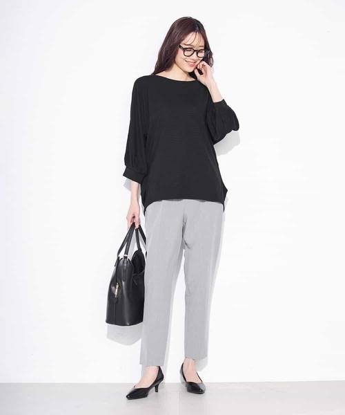 a.v.v(アーヴェヴェ)の「ドルマントップス(Tシャツ/カットソー・レディース・ブラック/グレー系その他・40/38/36/34/42)」の13枚目の写真