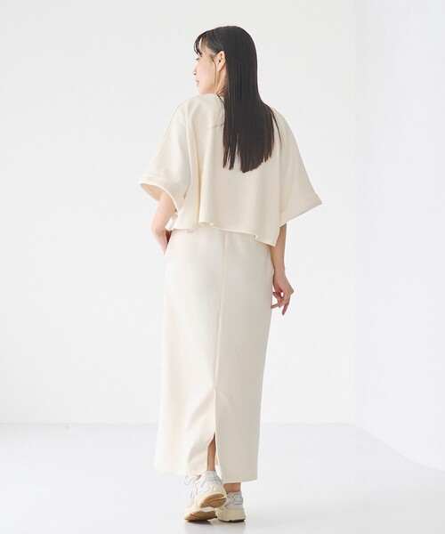 RONEL(ロネル)の「【防しわ/マシンウォッシュ】ネップジョーゼットショートプルオーバー(Tシャツ/カットソー・レディース・ブラック/ライトブルー/ホワイト・S/M/L)」の12枚目の写真