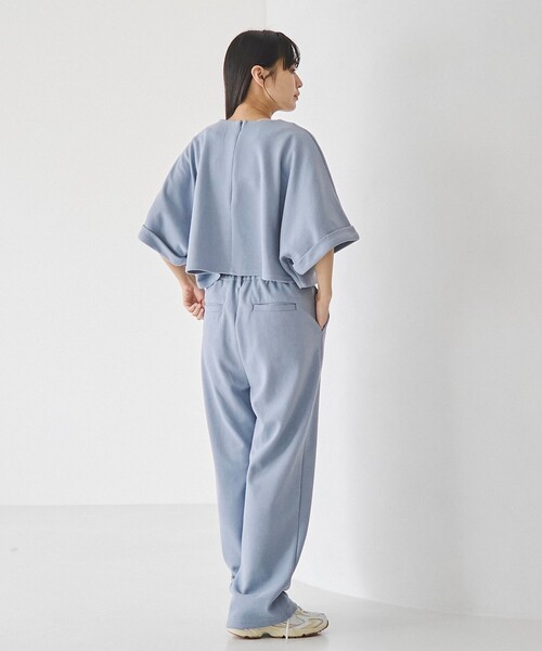 RONEL(ロネル)の「【防しわ/マシンウォッシュ】ネップジョーゼットショートプルオーバー(Tシャツ/カットソー・レディース・ブラック/ライトブルー/ホワイト・S/M/L)」の18枚目の写真