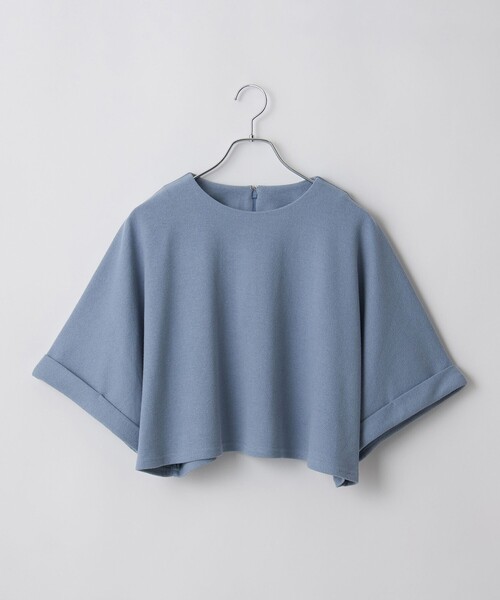 RONEL(ロネル)の「【防しわ/マシンウォッシュ】ネップジョーゼットショートプルオーバー(Tシャツ/カットソー・レディース・ブラック/ライトブルー/ホワイト・S/M/L)」の19枚目の写真