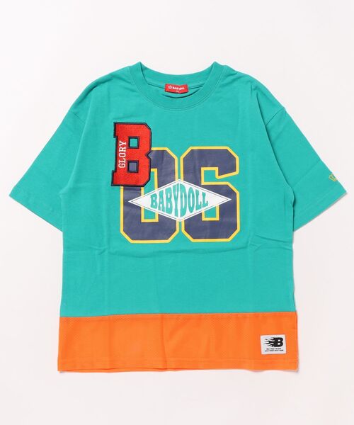 BABYDOLL(ベビードール)の「【軽量速乾】裾メッシュユニフォーム Tシャツ 0389K(Tシャツ/カットソー・キッズ・ブラック/グリーン・90cm/100cm/110cm/120cm/130cm/140cm)」の11枚目の写真