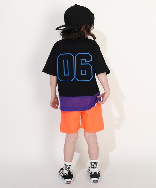 BABYDOLL(ベビードール)の「【軽量速乾】裾メッシュユニフォーム Tシャツ 0389K(Tシャツ/カットソー・キッズ・ブラック/グリーン・90cm/100cm/110cm/120cm/130cm/140cm)」の6枚目の写真
