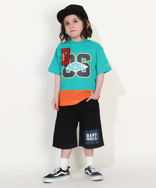 BABYDOLL(ベビードール)の「【軽量速乾】裾メッシュユニフォーム Tシャツ 0389K(Tシャツ/カットソー・キッズ・ブラック/グリーン・90cm/100cm/110cm/120cm/130cm/140cm)」の12枚目の写真
