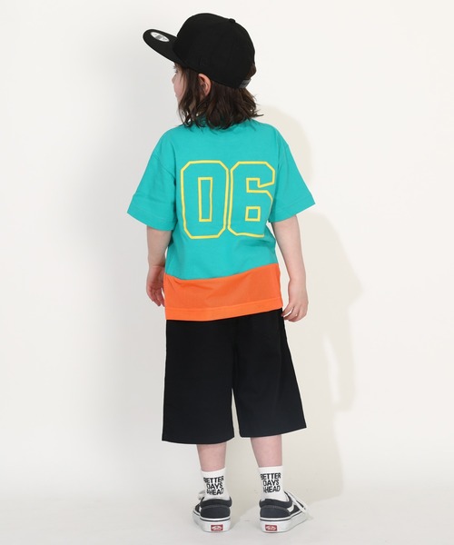 BABYDOLL(ベビードール)の「【軽量速乾】裾メッシュユニフォーム Tシャツ 0389K(Tシャツ/カットソー・キッズ・ブラック/グリーン・90cm/100cm/110cm/120cm/130cm/140cm)」の14枚目の写真
