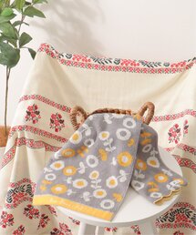 LBC（エルビーシー）の「花柄スカラップフェイスタオル（タオル）」
