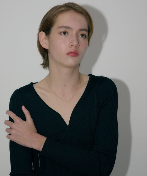 and cloud（アンドクラウド）の「Minimum Circle Black-Gray Diamond Bracelet（ブレスレット・レディース・イエローゴールド/ブラック/シルバー・FREE）」の7枚目の写真