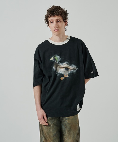 MIHARAYASUHIRO（ミハラヤスヒロ）の「【Maison MIHARA YASUHIRO】DUCK PRINTED TEE（Tシャツ/カットソー・メンズ・ホワイト/ブラック・46/48）」の4枚目の写真