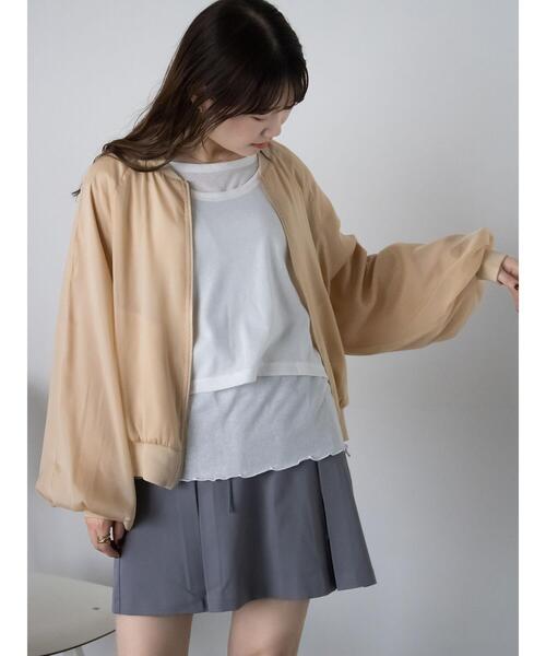 ehka sopo（エヘカソポ）の「タンクトップセットカットソー（Tシャツ/カットソー・レディース・ミント/ブラック/オフホワイト・F）」の9枚目の写真