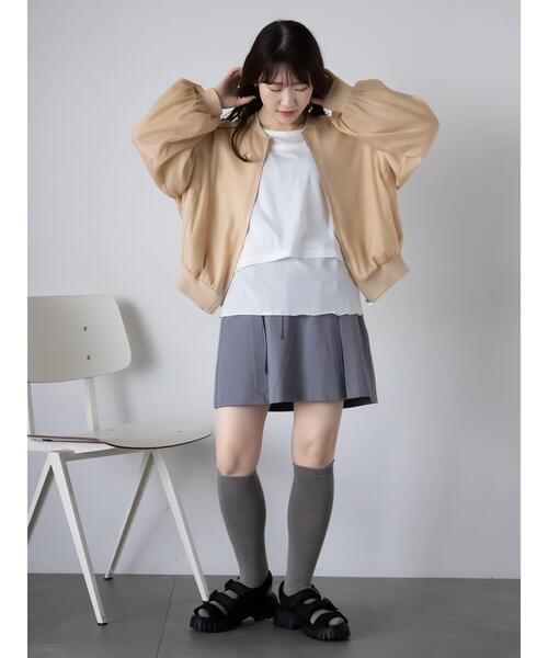 ehka sopo（エヘカソポ）の「タンクトップセットカットソー（Tシャツ/カットソー・レディース・ミント/ブラック/オフホワイト・F）」の11枚目の写真