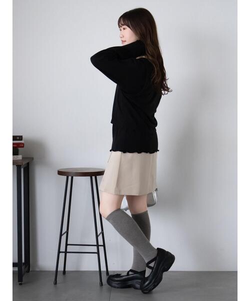 ehka sopo（エヘカソポ）の「タンクトップセットカットソー（Tシャツ/カットソー・レディース・ミント/ブラック/オフホワイト・F）」の18枚目の写真