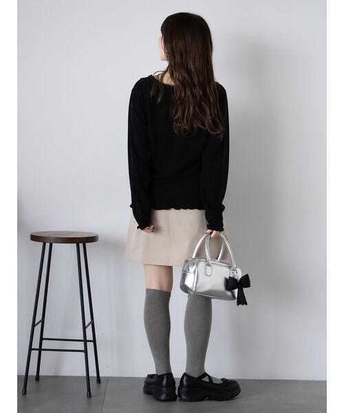 ehka sopo（エヘカソポ）の「タンクトップセットカットソー（Tシャツ/カットソー・レディース・ミント/ブラック/オフホワイト・F）」の19枚目の写真