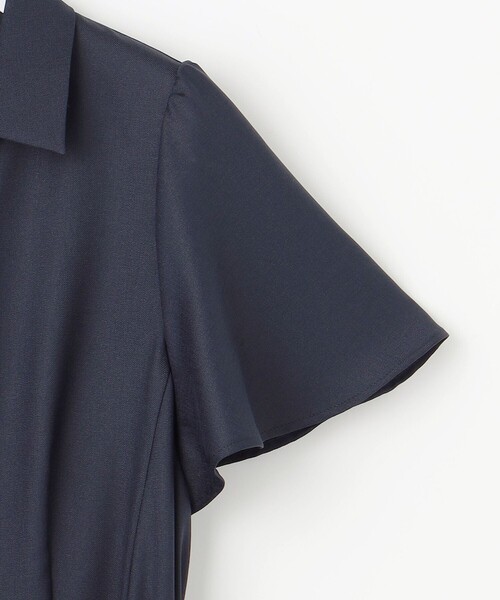 ANY SIS(エニィスィス)の「スムージーポリエステル シャツワンピース(ワンピース・レディース・ダルブルー系/ネイビー系/ライトグリーン系9/レッド系/ダークブラウン系9・4)」の17枚目の写真