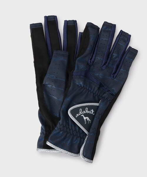 adabat（アダバット）の「ロゴプリント両手グローブ（その他・レディース・ホワイト系1/ネイビー系・01/02）」の2枚目の写真