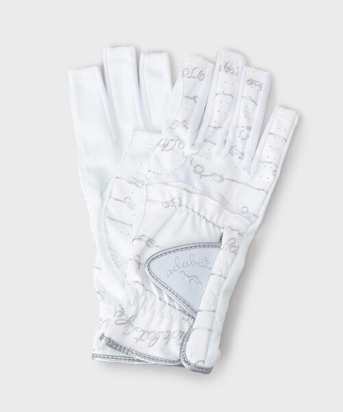 adabat（アダバット）の「ロゴプリント両手グローブ（その他・レディース・ホワイト系1/ネイビー系・01/02）」の3枚目の写真